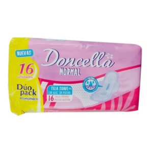 TOALLA FEMENINA Con ALAS DUO PACK 10X16 DONCELLA