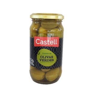 ACEITUNAS VERDE PREMIUM 2x185 CASTELL FRASCO DE VIDRIO