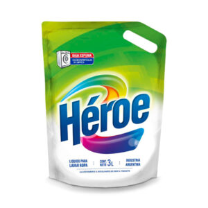 JABON LIQUIDO PARA ROPA DOY PACK 4X3L HEROE