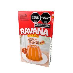 GELATINA DURAZNO GELATINA 12x50 RAVANA