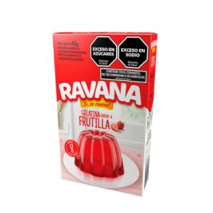 GELATINA FRUTILLA GELATINA 12x50 RAVANA