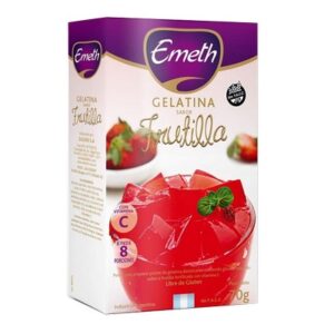 GELATINA FRUTILLA VITAMINAS 6x70 EMETH