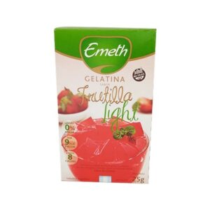 GELATINA FRUTILLA BAJAS CALORIAS 6x25 EMETH