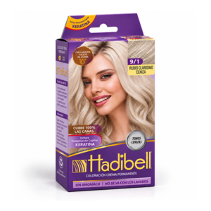 TINTURA RUBIO CLARISIMO CENIZA (9/1) x3un HADIBELL