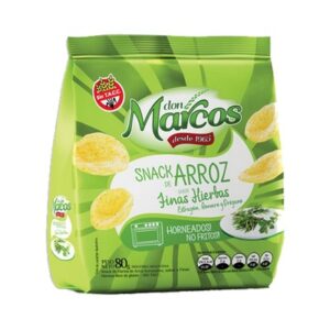SNACK DE ARROZ FINAS HIERBAS 18X80 DON MARCO