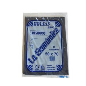 BOLSAS de RESIDUO 50X70 10un x5 LA ECONOMICA