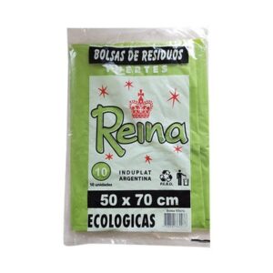 BOLSAS ECOLOGICAS VERDES 50X70 10un x5 REINA