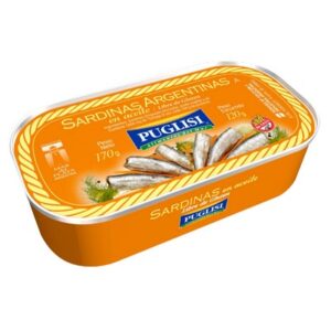SARDINA ENTERA ACEITE 6x170g PUGLISI