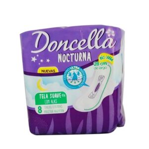 TOALLA FEMENINA NOCTURNAS Con ALAS 10X8 DONCELLA
