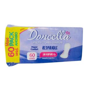 PROTECTOR DIARIO RESPIRABLE 10X60 DONCELLA