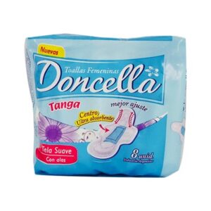 TOALLA FEMENINA TANGA SUAVE Con ALAS 10X8 DONCELLA