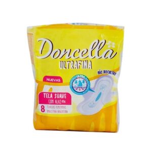 TOALLA FEMENINA Con ALAS ULTRAFINAS 10X8 DONCELLA