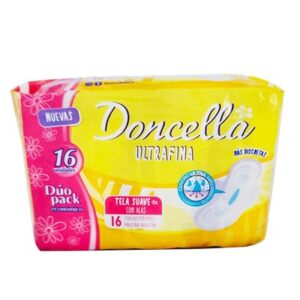 TOALLA FEMENINA Con ALAS ULTRAFINAS DUO PACK 10X16 DONCELLA