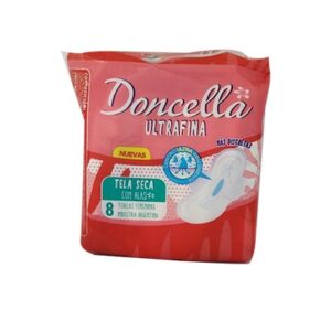 TOALLA FEMENINA Con ALAS ULTRAFINAS SECAS 10X8 DONCELLA