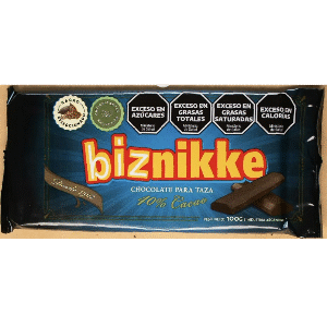 CHOCOLATE para TAZA 30X100 BIZNIKKE