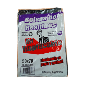 BOLSAS RESIDUO 50X20U 50X70 MR. IMPLACABLE