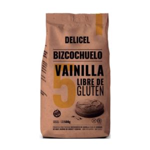 PREMEZCLA SIN TACC BIZCOCHUELO VAINILLA 12X500 DELICEL