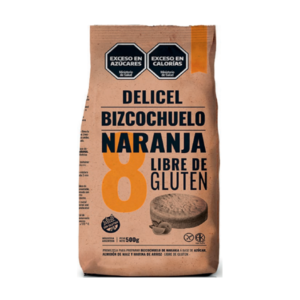 PREMEZCLA SIN TACC BIZCOCHUELO NARANJA 12X500 DELICEL